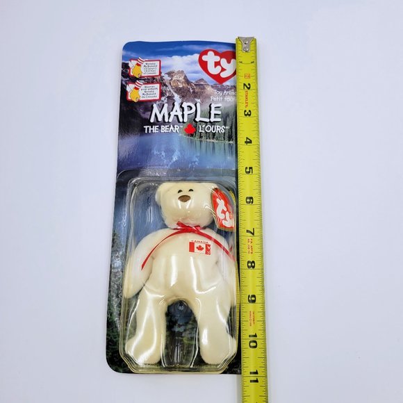 TY Teenie Beanie Baby Maple The Bear Retired 1999 McDonalds Toy New Read - Picture 8 of 9